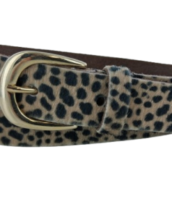 62576 Luipaard Haar met omslag en glimmende gouden gesp